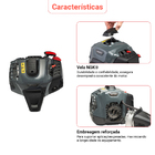 Roçadeira À Gasolina 52,8cc Branco Elite Br250 Profissional