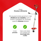 Roçadeira A Gasolina Profissional Br-43c 42,7cc 1,7cv Branco