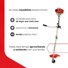 Roçadeira A Gasolina Profissional Br-52c 51,7cc 1,9cv Branco