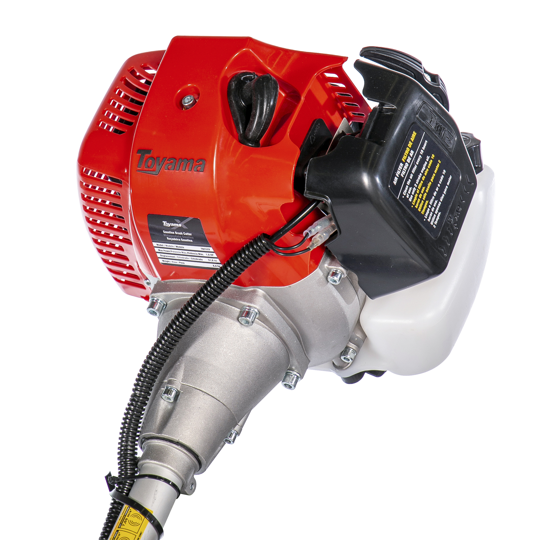 Roçadeira a Gasolina Toyama TBC52X 1,9Hps com Lâmina e Nylon Corte