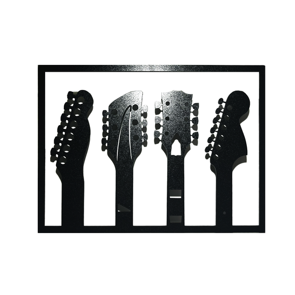 Rock Placa Vazada Instrumentos De Cordas Mdf