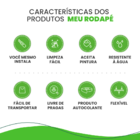 Roda Meio Boiserie Autocolante Kit Cortado 40x90cm Parede