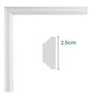 Roda Meio Boiserie De Eva Flexível Autocolante 2,5cm De Altur