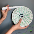 Roda Meio De Eva Boiserie Autocolante Branco Meu Rodapé 2,3cm