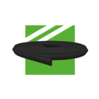 Roda Meio De Eva Boiserie Autocolante Preto Meu Rodapé 2,3cm