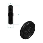 Roda Para Carrinho De Mão Com Pneu Sem Câmera Tam. 1" Marca R