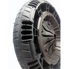 Roda Pneu Carrinho De Mão Plataforma Maciço Não Murcha Eixo 3