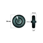 Roda Pneu Maciço Para Carrinho Sem Câmara