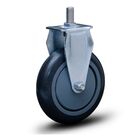 Roda Rodinha Fixo C/ Pino Rosca Pvc 100mm Até 85kg