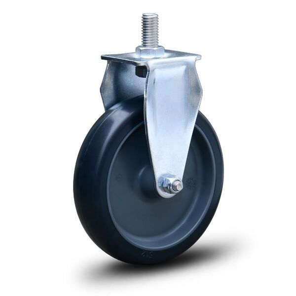 Roda Rodinha Fixo Pino Rosca Pvc 150mm Até 100kg