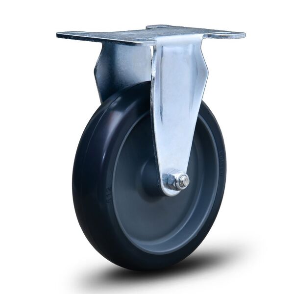 Roda Rodinha Fixo Placa Pvc Pvc 100mm Até 70kg