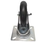 Roda Rodinha Giratória C/ Placa Pvc 100mm Até 70kg