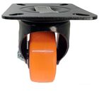 Roda Rodinha Giratória Placa C/ Freio 75mm Borracha Reforçado