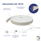 Roda Teto, Moldura De Teto, Sanca Teto De Eva Adesivo E Flexí