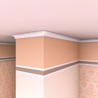 Roda Teto Perfil De Poliestireno A7 - Caixa Com 6 M - Branco