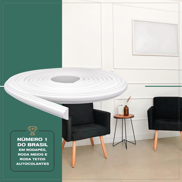 Rodameio Autocolante Flexível Em Eva 2,3cm X 1,2cm - 34 Metro