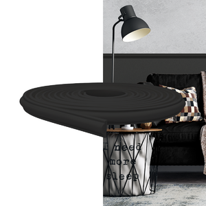 Foto de Rodameio Boiserie Eva Autocolante 2,3cm Preto 5 Metros Meurod