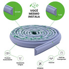 Rodameio Boiserie Moldura Eva Autocolante Colorido - 10m - Az