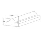 Rodameio De Poliestireno 2,5cm Decorativo Branco 2,4 Metros