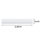 Rodameio de Poliestireno Branco 4x240cm Santa Luzia