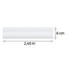 Rodameio de Poliestireno Branco 6x240cm Santa Luzia