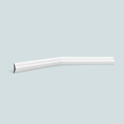 Rodameio De Poliestireno Espaçofloor Branco 3cm X 15mm X 2,20m