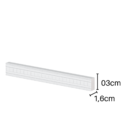 Rodameio Poliestireno 03cm Versalhes Branco 33003 Arquitech