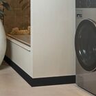 Rodapé 07cm Poliestireno Lev71 Preto Santa Luzia 2,4 Metros