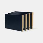 Rodapé 10cm (pack com 04) Preto sem friso Santa Rita Reveste