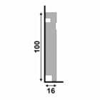 Rodapé 10cm Poliestireno Fendi 457 Santa Luzia - 2,4 Metros