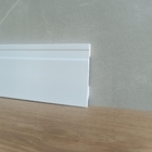 Rodape 10cm Poliestireno Frisado Branco - 2,4 Metros