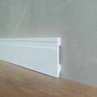 Rodape 10cm Poliestireno Frisado Branco - 2,4 Metros