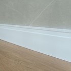 Rodape 10cm Poliestireno Frisado Branco - 2,4 Metros