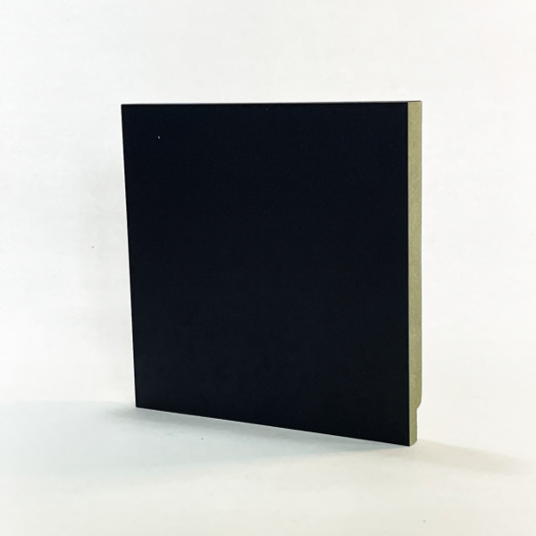 Rodapé 15cm (pack com 04)  Preto sem friso Santa Rita Reveste