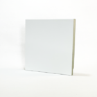 Rodapé 15cm (pack Com 04) Branco Sem Friso Santa Rita Reveste