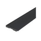 Rodapé Cola Plástico Frisado Preto 15x240cm Montblanc Collection Moldurama