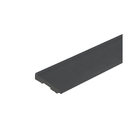 Rodapé Cola Plástico Frisado Preto 7x240cm Montblanc Collection Moldurama