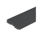 Rodapé Cola Plástico Frisado Preto 7x240cm Montblanc Collection Moldurama