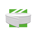 Rodapé De Eva Autocolante Com Passa Fio 10cm - 2,5m