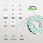 Rodapé De Eva Autocolante Lambri Decorativo Acabamento Portas