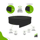 Rodapé De Eva Autocolante Rp16p 10cm Preto 10 Metros Rp16p 04