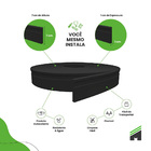 Rodapé De Eva Autocolante Rp16p 7cm Preto 2,5 Metros Rp16p 01