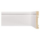 Rodapé De Mdf 10cm X 15mm X 2,40m Com Friso Moldufama 1002 Br