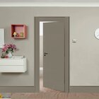 Rodapé De Mdf 10cmx15mmx2,40m Com Friso 1002  Cinza Frisado