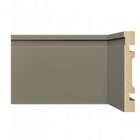 Rodapé De Mdf 10cmx15mmx2,40m Com Friso 1002  Cinza Frisado