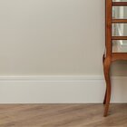 Rodapé De Mdf 10cmx15mmx2.20m Revestido Frisado   Branco