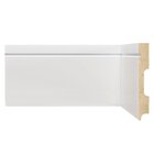 Rodapé De Mdf 12cmx15mmx2,40m Com Friso 1203  Branco