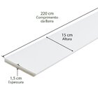 Rodapé De Mdf 15cm X 15mm X 2.20m Revestido Liso Casablanca B