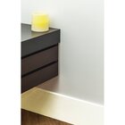 Rodapé De Mdf 15cmx15mmx2.20m Revestido Liso   Branco