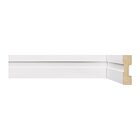 Rodapé De Mdf 5cmx15mmx2,40m Frisado 502  Branco Frisado